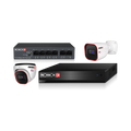 04IP - 4CHNVR+2 DOME+2 BULLET+4CH POE SWITCH KIT
