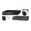 08IP - 8CHNVR + 4 DOME + 4 BULLET + 8CH POE SWITCH