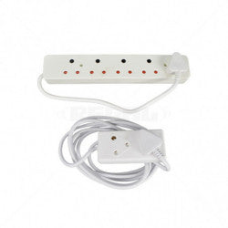 Cabinet Multiplug 5-Way with 3m Lead Plastic