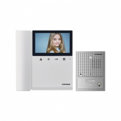 Commax 4.3 Expandable Col Video Intercom Kit with Pinhole Gate Statio