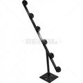 Fence Pole - 6Line TPole Galvanised Powder Coated Black Bobbin