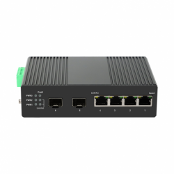 GENATA 4 Port Gigabit PoE Managed Industrial + 2 SFP Switch (No PSU)