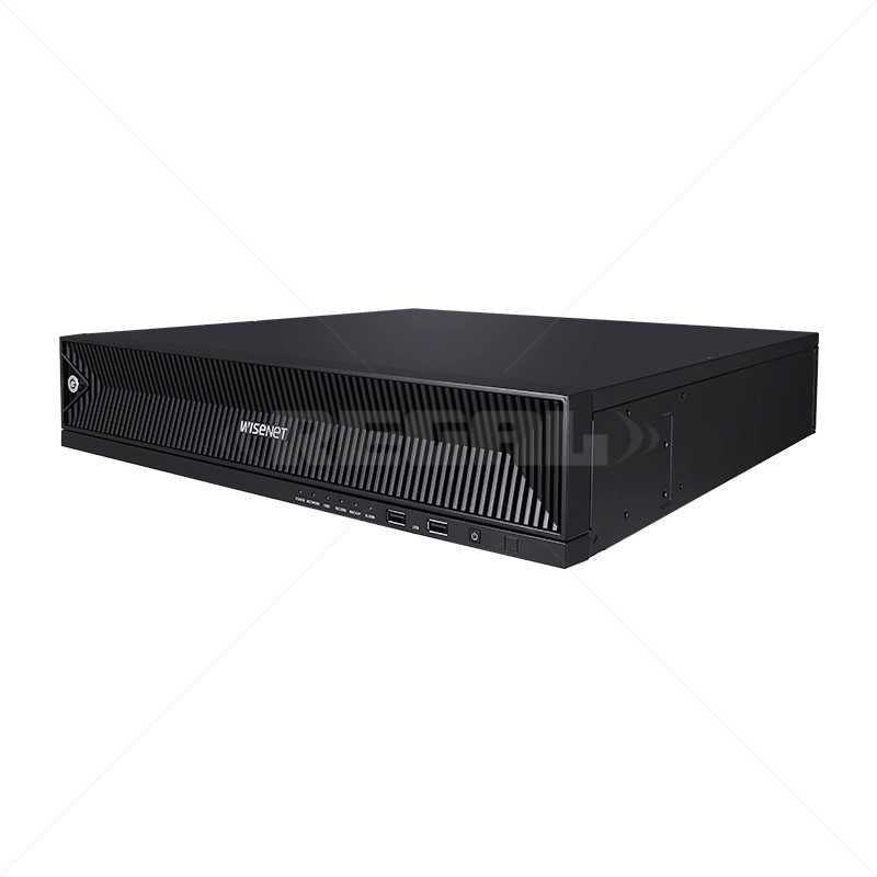 Hanwha 32 CH NVR 400Mbps No PoE HDMI & VGA AI search 8 SATA Bays