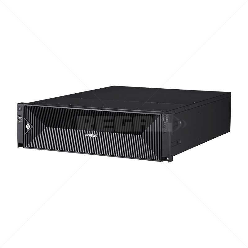 Hanwha 64 CH NVR 400Mbps No PoE HDMI & VGA AI search 16 SATA Bays