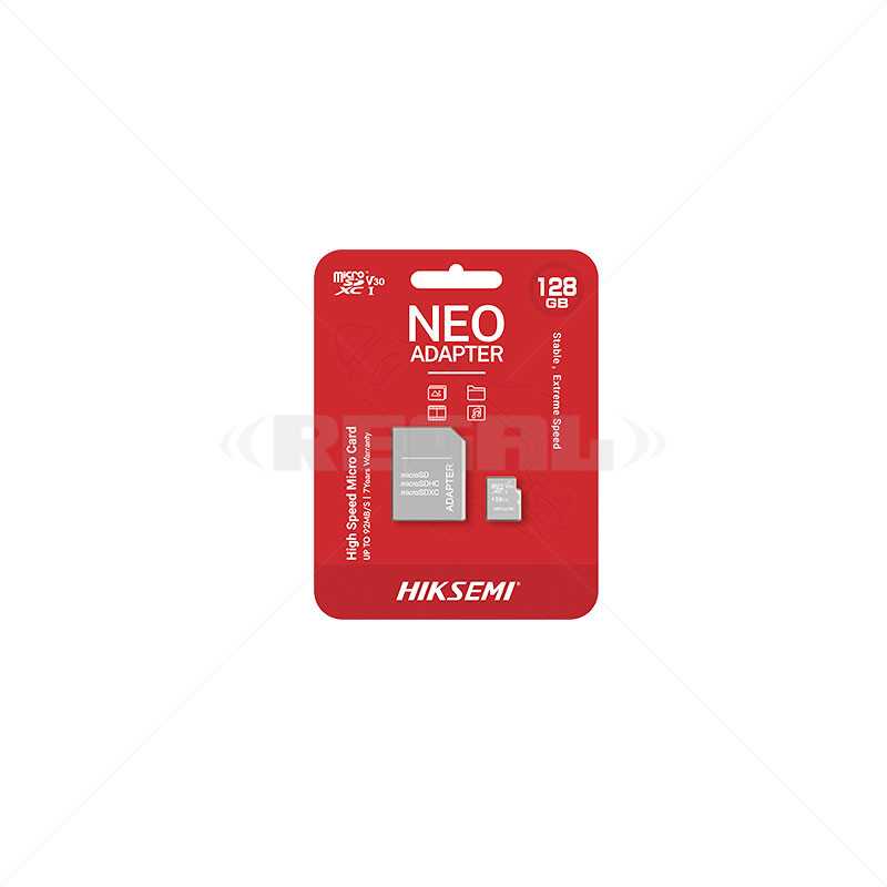 HikSemi 128GB Micro SD Card + Adaptor