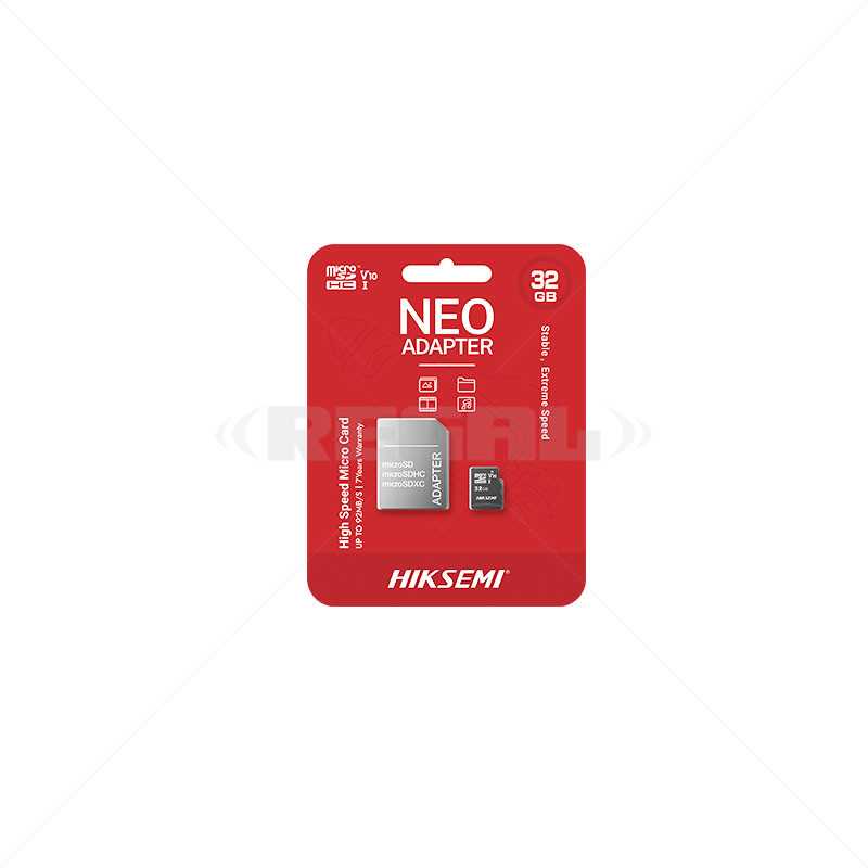 HikSemi 32GB Micro SD Card + Adaptor