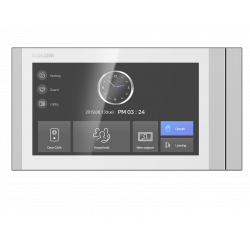 Kocom Hands Free Video Intercom 7 Video Monitor White