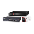 08IP - 8CHNVR + 8 BULLET + 8CH POE SWITCH Code: PC-5629