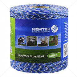 Nemtek Agri Poly Wire - Blue MIX6 - 400m