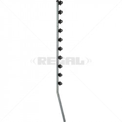 Nemtek Fence Pole-10Line SQT Juras Galv Angled B/B