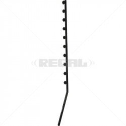 Nemtek Fence Pole - 10Line Square Tube Angled Black