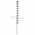 Nemtek Fence Pole - 10Line Square Tube Jurassic Galv Straight BB