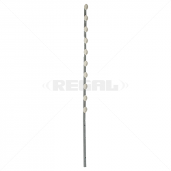Nemtek Fence Pole - 10Line Square Tube Jurassic Galvanised Angle WB