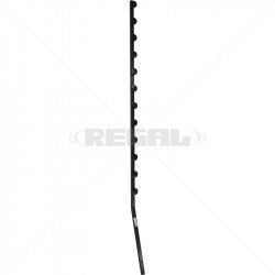 Nemtek Fence Pole - 12Line Square Tube Angled Black