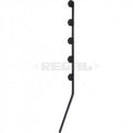Nemtek Fence Pole - 5Line Flat Bar Angle Black