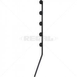 Nemtek Fence Pole - 5Line Flat Bar Angle Black