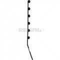 Nemtek Fence Pole - 6Line Flat Bar Angle Black
