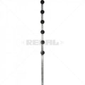 Nemtek Fence Pole - 6Line Flat Bar Galvanised Straight BB