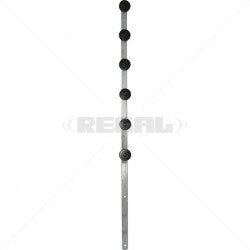 Nemtek Fence Pole - 6Line Flat Bar Galvanised Straight BB