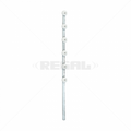 Nemtek Fence Pole - 6Line Flat Bar Galvanised Straight WB