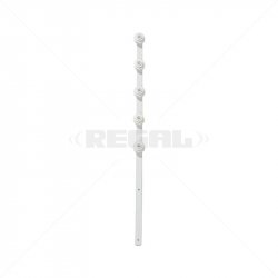 Nemtek Fence Pole - 6Line Flat Bar Straight White