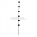 Nemtek Fence Pole - 6Line Round Galvanised BB