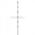 Nemtek Fence Pole - 6Line Round White