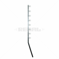 Nemtek Fence Pole - 6Line SQ Tube Jurassic Galv Angled Slotted WB