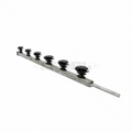Nemtek Fence Pole - 6Line Square Tube Galv +Pin Jurassic Black Bobbin