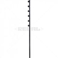 Nemtek Fence Pole - 6Line Square Tube Straight Black