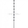Nemtek Fence Pole - 8Line Round Bar Black