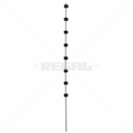 Nemtek Fence Pole - 8Line Round Bar Galvanised PC BB