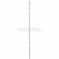 Nemtek Fence Pole - 8Line Round Bar Galvanised PC WB