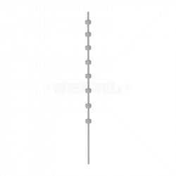 Nemtek Fence Pole - 8Line Round Bar White