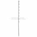 Nemtek Fence Pole 8Line SQ Tube Jurassic Galv Angled PC Slotted WB