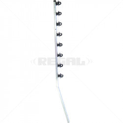 Nemtek Fence Pole-8Line SQT Juras Galv Angled B/B