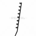 Nemtek Fence Pole-8Line SQT Juras Galv P/Coat Angled B/B