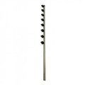 Nemtek Fence Pole-8Line SQT Juras Galv Straight Slotted B/B