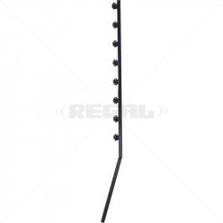 Nemtek Fence Pole - 8Line Square Tube Angled Black