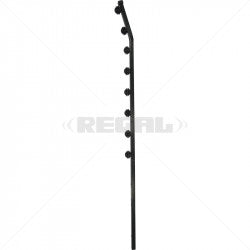 Nemtek Fence Pole - 8Line Square Tube Golf Black