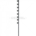 Nemtek Fence Pole - 8Line Square Tube Straight Black Shield Insulator