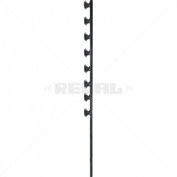 Nemtek Fence Pole - 8Line Square Tube Straight Black Shield Insulator