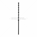 Nemtek Fence Pole - 8Line Square Tube Straight Black