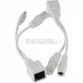 Passive 10-100 Data and Power Injector Splitter Kit (12-15V)