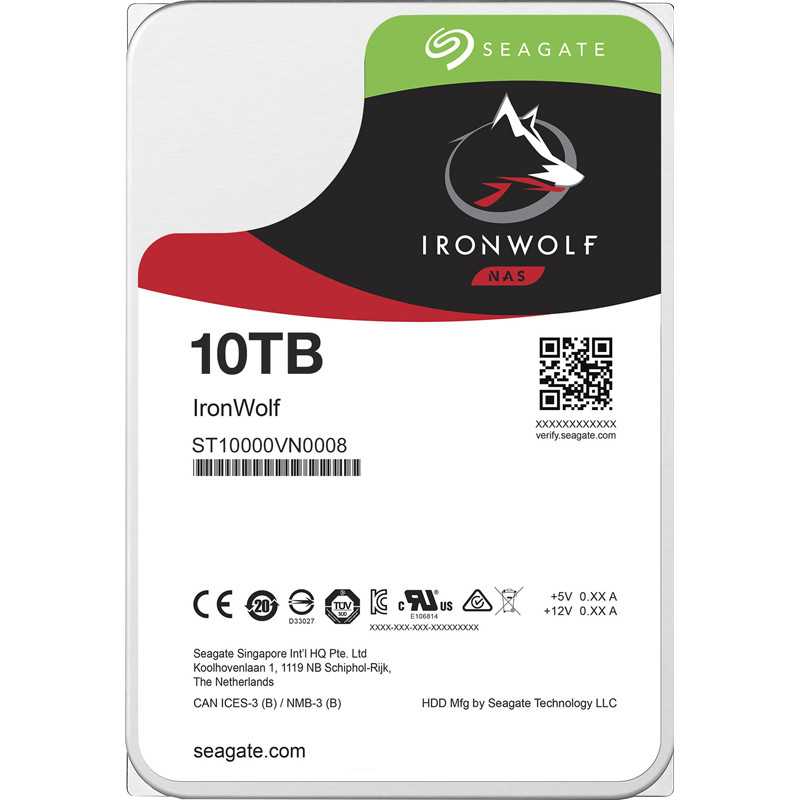SEAGATE 10TB HDD NAS IronWolf Pro 3.5 Size SATA