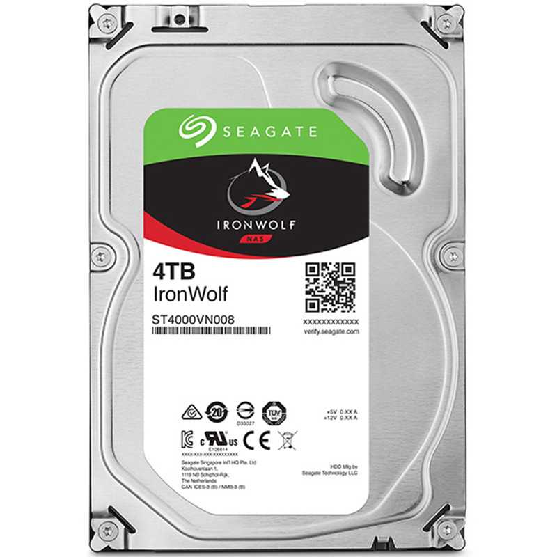 SEAGATE 4TB HDD NAS IronWolf 3.5 Size SATA